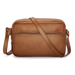 pia ries taske cross body cognac