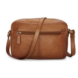 pia ries taske cross body cognac