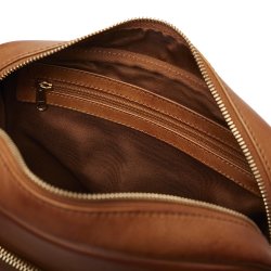 pia ries taske cross body cognac