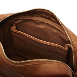 pia ries taske cross body cognac