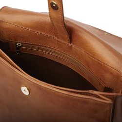 pia ries taske stor jagttaske retro cognac