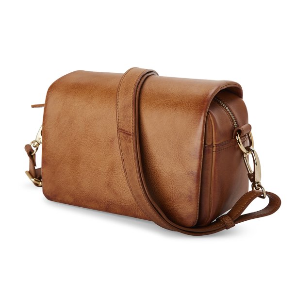 pia ries taske cross body cognac