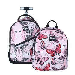 KAOS skoletaske p hjul. tilly trolley 2 i 1