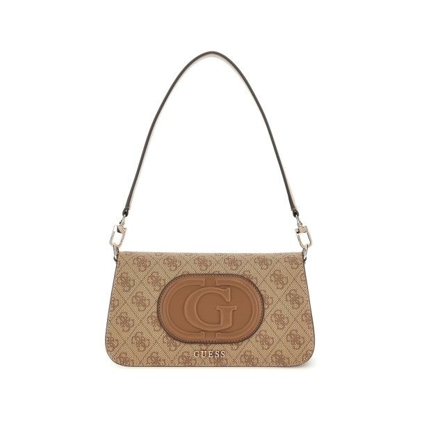 GUESS taske eco mietta latta logo/brown