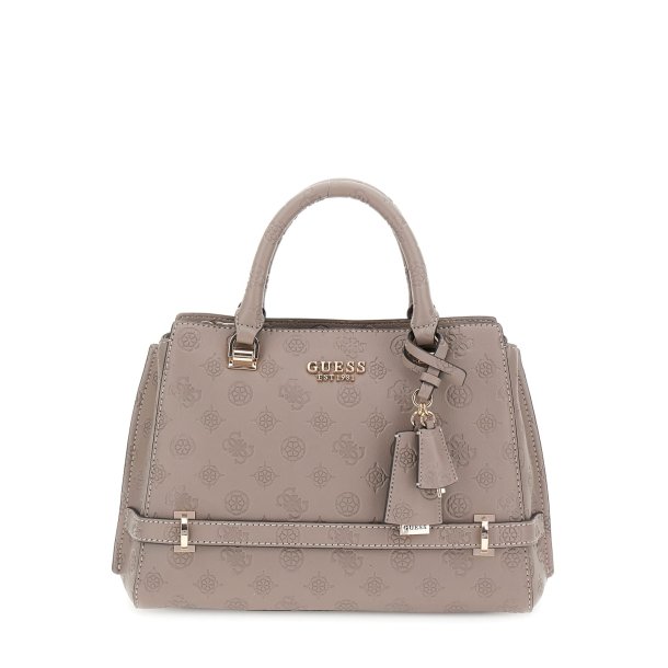 GUESS taske Zarela  Dark Taupe logo