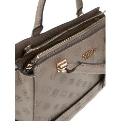 GUESS taske Zarela  Dark Taupe logo