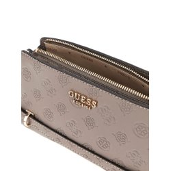 GUESS taske Zarela mini Dark Taupe logo