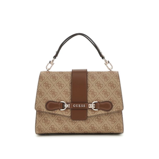 GUESS taske nolana  latte logo/brown