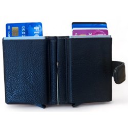 FIGURETTA dobbelt kortholder i sort/slv