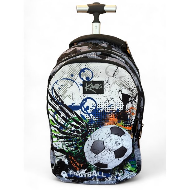 KAOS skoletaske p hjul. Football trolley 2 i 1