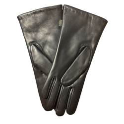 Randers damehandsker med kanin sort