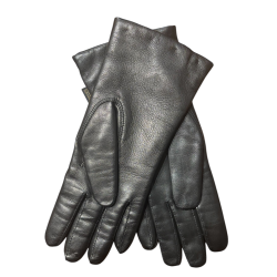 Randers damehandsker med uldfor sort