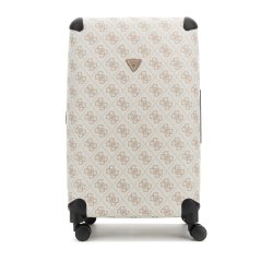 GUESS KUFFERT STOR 77 cm Berta travel Dark Taupe logo