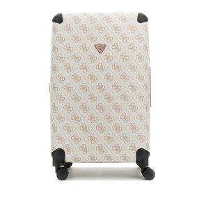 GUESS KUFFERT STOR 77 cm Berta travel Dark Taupe logo