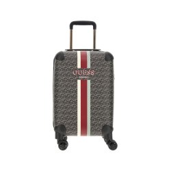 GUESS KUFFERT LILLE WILDER TRAVEL. CHARCOAL LOGO