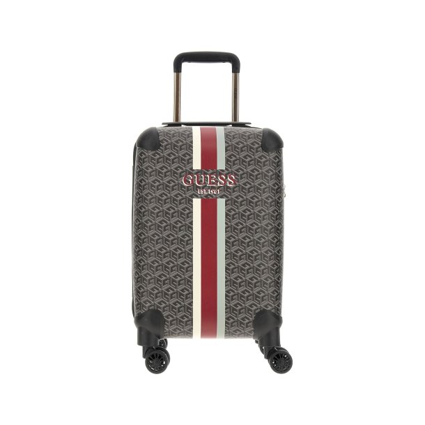 GUESS KUFFERT LILLE WILDER TRAVEL. CHARCOAL LOGO