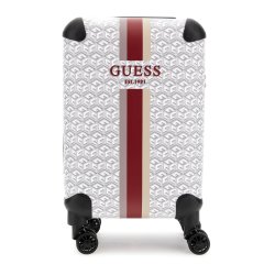GUESS WILDER TRAVEL KUFFERT kabine 32 liter STONE LOGO
