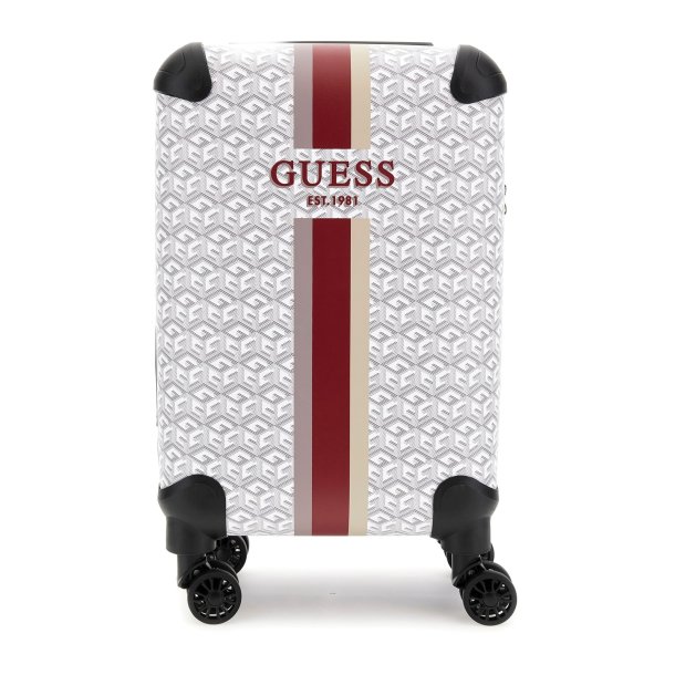 GUESS WILDER TRAVEL KUFFERT kabine 32 liter STONE LOGO