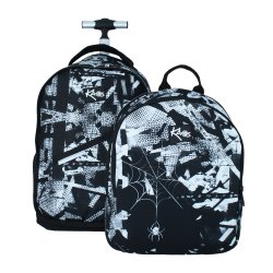 KAOS skoletaske p hjul. Dreamer trolley 2 i 1