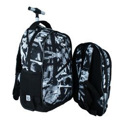 KAOS skoletaske p hjul. Dreamer trolley 2 i 1