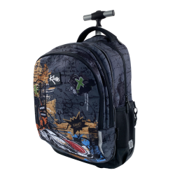 KAOS skoletaske p hjul. wroomtrolley 2 i 1