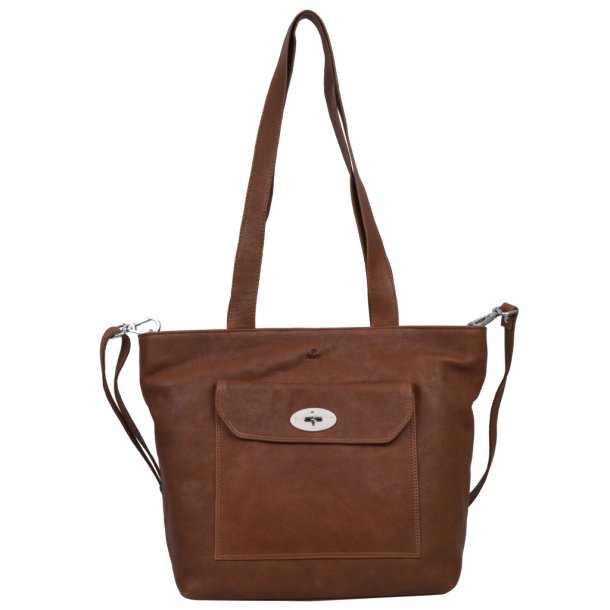 ADAX taske Ravenna Shopper Cognac