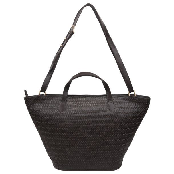 ADAX Lucca shopper Flora Dark brown
