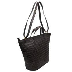 ADAX Lucca shopper Flora Dark brown