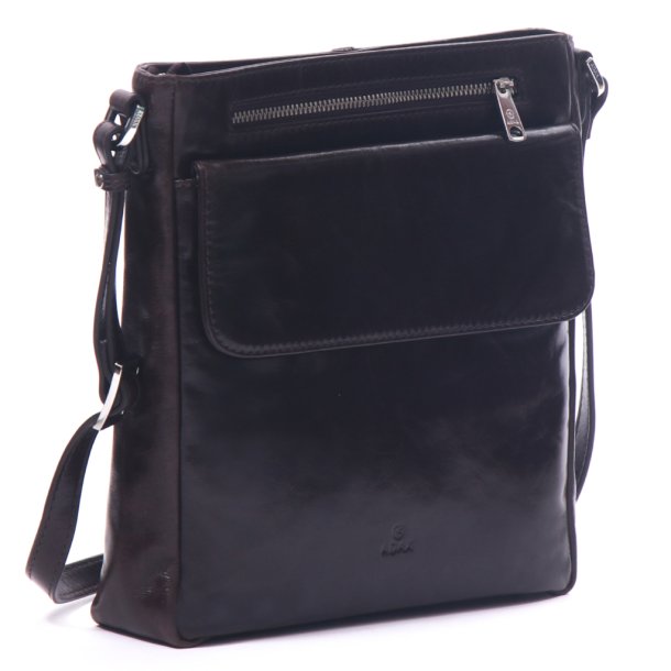 ADAX taske Salerno crossbody Grete darkbrown