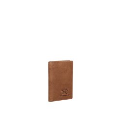 ADAX pung Napoli credit card holder Cognac